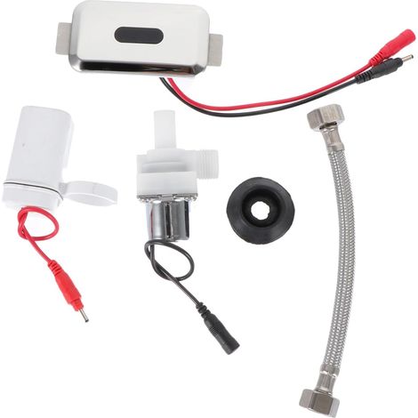 Chasse D'eau Automatique pour Urinoirs, Kit 1 Set, Argenté (1/5)