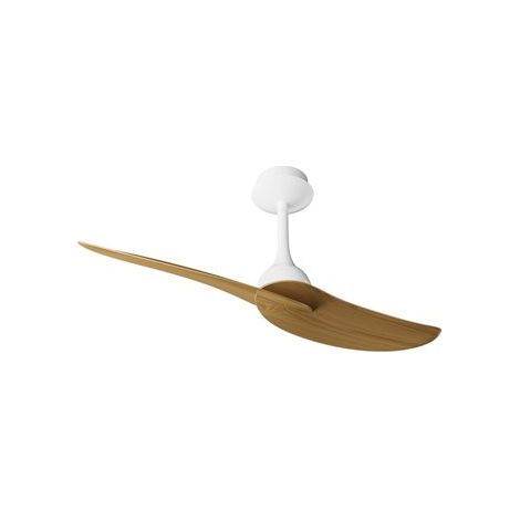 Mantra Ventilador de techo sin luz, 32W IPANEMA, Ø106cm blanco y 2 palas madera, con mando a distancia