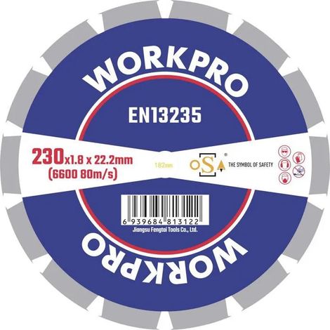 Disco de corte WorkPro gsosse-4 230 mm precisión duradero