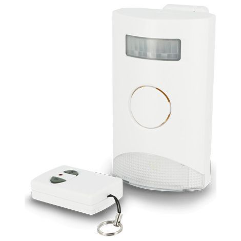 Système d’alarme + veilleuse avec détecteur de mouvement et télécommande (1/5)