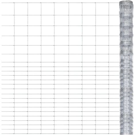 Recinzione da Giardino in Acciaio Zincato 50x1,6 m Argento vidaXL (1/5)
