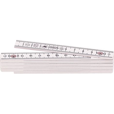 Metrica METRO IN FIBRA DI VETRO BIANCO lunghezza mt.1 10.00 pz