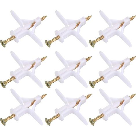 Ensemble de fixations pour cloisons sèches de 100 pièces (comprenant 50 chevilles d'expansion et 50 vis) – Taille : M853. (1/5)