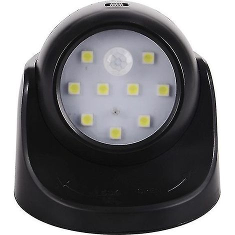 Projecteur sans fil à détecteur de mouvement et batterie, étanche et compact, pour porte d'entrée extérieure. (1/4)