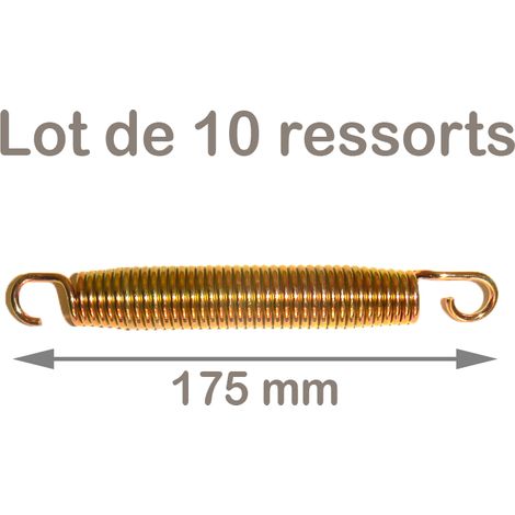 KANGUI Lot de 10 ressorts Gold 175 mm pour trampoline de jardin