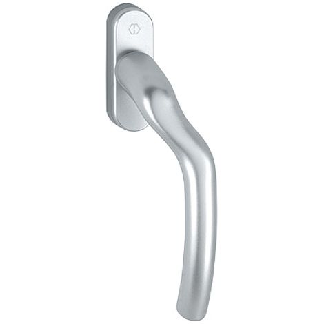 HOPPE Tôkyô Fenstergriff 0710LVK/U71Z-DIN rechts-F1 Aluminium Natur (1/2)