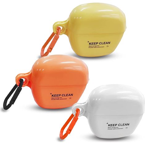 Boîte De Rangement Pour Masque - PP Alimentaire - Étanche À La Poussière Et À L'Humidité - Pour Adulte Et Enfant - Lot De 3 (1/5)