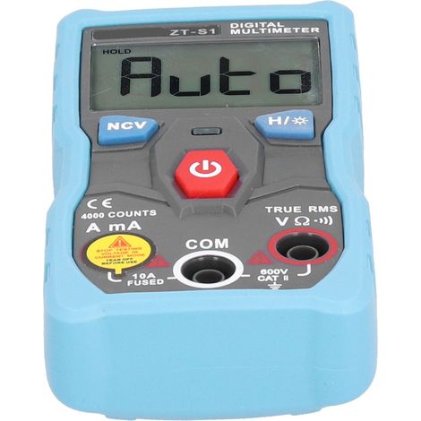 ZT-S1 Digitales Multimeter Tragbares Mini-Wechselspannungs- und Stromwiderstandsmessgerät (1/5)