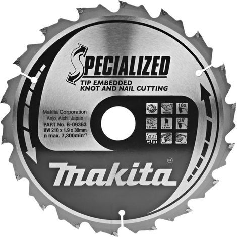 MAKITA B-09363 - .9 renforcé di que de cie jante 1.4mm 18z 23 degré arbre 30