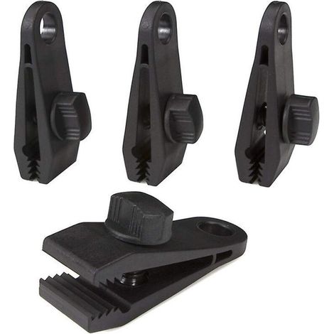 Lot de 10 clips de fixation pour bâche, accessoires de camping résistants au soleil et au vent (1/4)