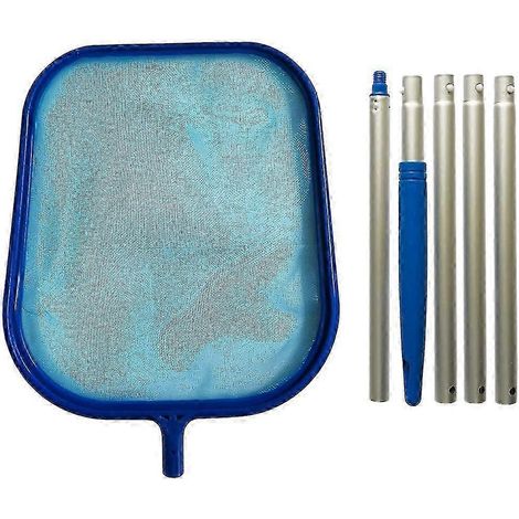 Épuisette de piscine 6 pièces, perche télescopique, épuisette à feuilles, accessoires de nettoyage de piscine H (1/5)