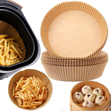 Revêtement en papier jetable pour friteuse à air, revêtement antiadhésif résistant à l'huile (1/5)