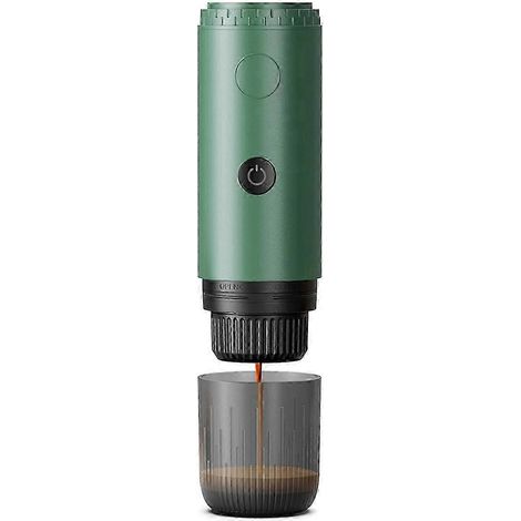 Machine à expresso portable sans fil avec capsules, café moulu, cafetière de voyage, compatible avec les voitures et les camping-cars. (1/5)