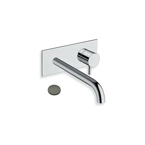 LAVABO MURAL TRIVERDE AVEC PLAQUE BEC 22.5 CM CHROME NOIR EX TV27851 - CRISTINA ONDYNA TV25872 (1/3)