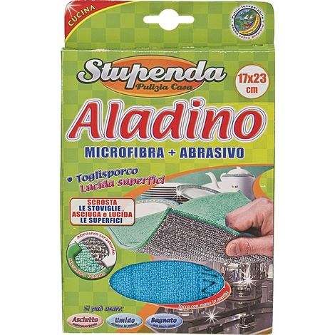 Panno bi-uso Aladino per cucina 17x23 cm