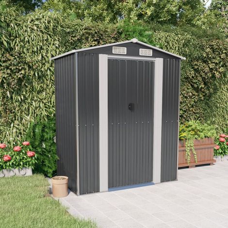 Abri de jardin, Cabane de jardin Anthracite 192x108x223 cm Acier galvanisé POE9259 DESIGN IN (1/5)