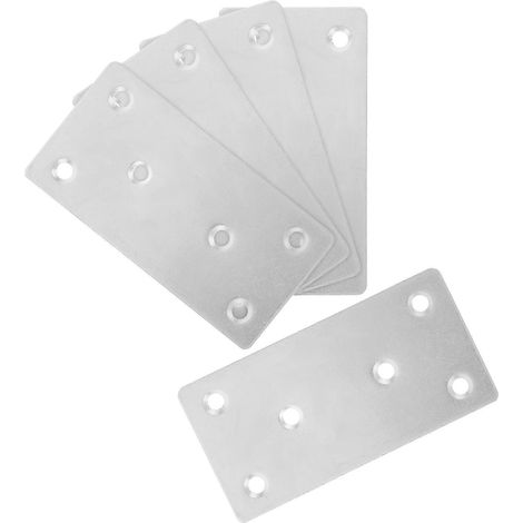 Lot de 5 connecteurs d'angle pour meubles, quincaillerie pour pieds de meubles et de tables, équerres d'angle métalliques pour kit de réparation de tiroirs et équerres d'angle pour pieds de chaises (1/5)
