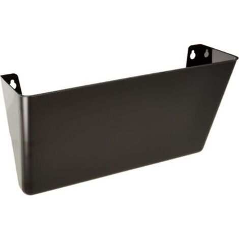 Pochette murale empilable, 33 x 10,5 x 18 cm, noire