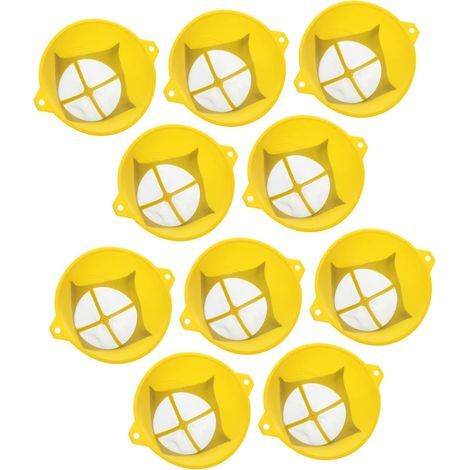 Filtri per vernice in filo metallico per pitture a olio, design a griglia per progetti domestici e uso professionale, diametro 13 cm, 10 pezzi (1/4)
