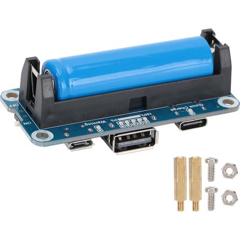 Module d'Alimentation Mobile pour Raspberry Pi 4B avec Batterie Lithium et Charge Rapide