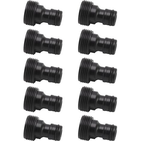 Lot de 10 raccords rapides G3/4 mâles 25 mm pour robinet, en plastique. (1/5)