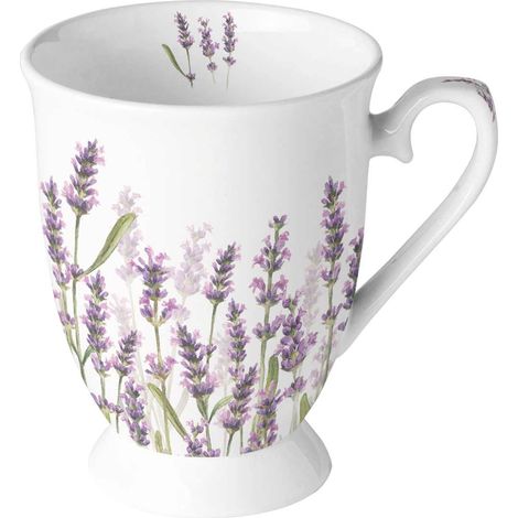 Tasse en Porcelaine Fine brins de Lavande (1/2)