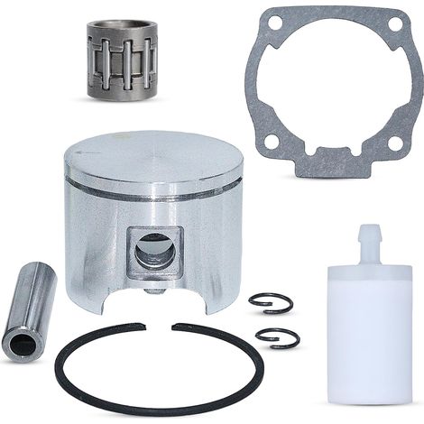Piston 46 mm Set d'anneaux, goupille, filtre à carburant, aiguille et roulement pour Husqvarna 51 55 Rancher EU1 Jonsered 2054 2055 Accessoires (1/5)