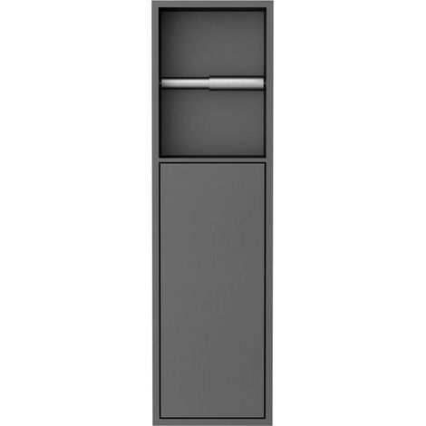 Sapho - Denbo-Toilettenpapierhalter für die Unterputzmontage, Gun Metal 1301-60B (1/5)