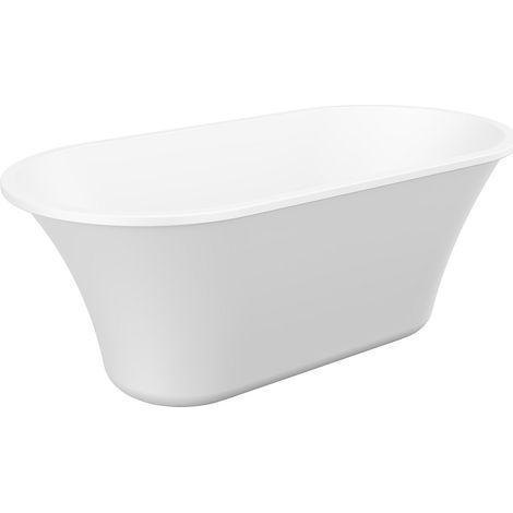 Vasca da bagno freestanding di design - 150 x 75 x 58 cm - Bianco - 193 L - NOEMIE II