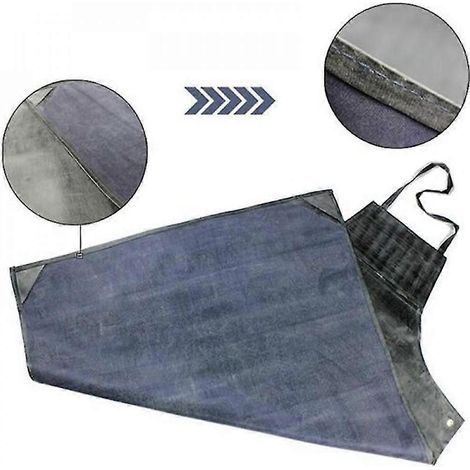 Tablier de boucher robuste en caoutchouc et vinyle imperméable, tablier industriel en PVC, tablier de boucher ajustable en caoutchouc (1/4)