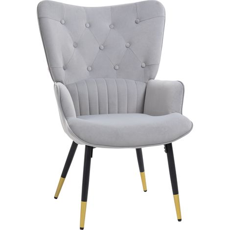 Envie d'un fauteuil confortable Doté de quatre pieds en acier robustes et stables, ce fauteuil est conçu pour durer. Installez-vous confortablement et détendez-vous (1/5)