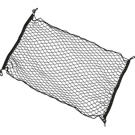 Filet à bagages de 1 m de long et 70 cm de large, en nylon élastique avec 4 œillets et crochets. (1/5)
