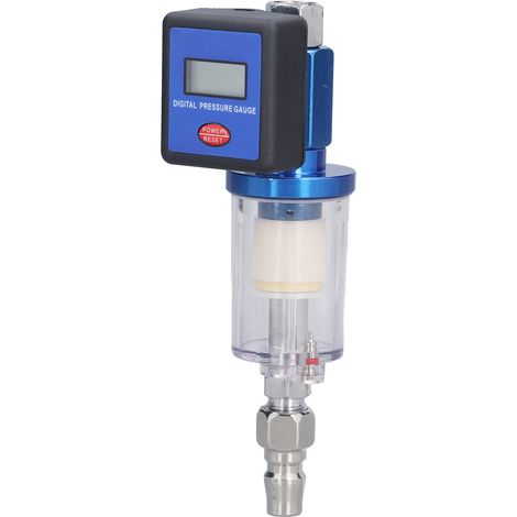 Régulateur d'huile/eau G1/4 Multi-usage, petit, portable, facile à utiliser, régulateur de pression numérique pour la construction et le travail du bois (1/5)
