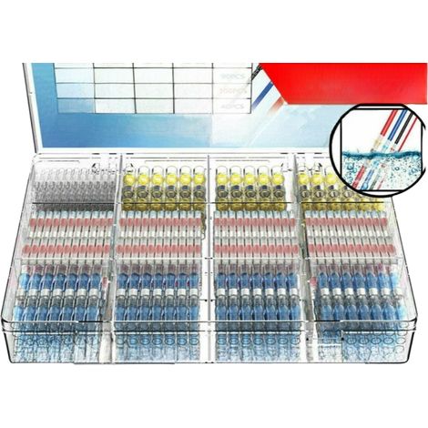 Connecteur À Sertir Thermorétractable - Double Paroi Avec Adhésif Interne - Pour Câblage Automobile Électrique Domestique - Lot De 1000 Pièces (1/5)