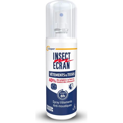 INSECT ECRAN - Spray Anti-Moustiques - Vêtements &Tissus - Dès 1 ans -100ml (1/5)