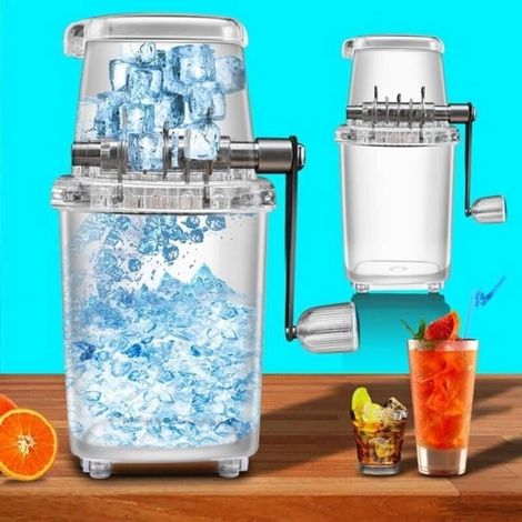 Manual Ice Crusher Granita Machine - Stainless Steel - 2L - Portable and Lightweight (1/4)