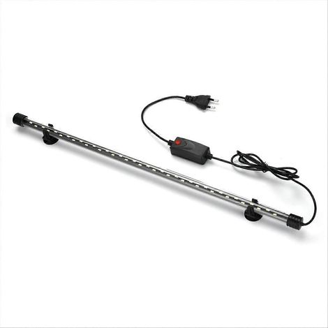 Wasserdichte LED-Aquarienlampe, ideal für Pflanzenwachstum und Unterwasserbeleuchtung (58 cm), kompatibel mit europäischen Steckern (90-260 V). (1/5)
