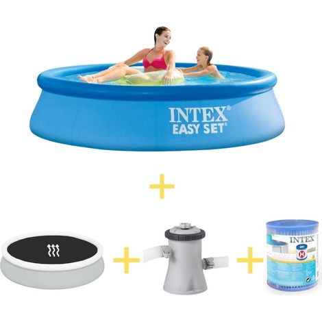 Intex Piscine Easy Set Ronde - 244x61 cm - 4-pièces S21292 (1/5)