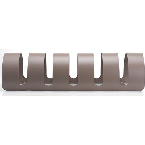 Rastelliera Portabici 5 Posti in Ferro 90x30x23 cm Belfer Bike Rack 42/PB Tortora