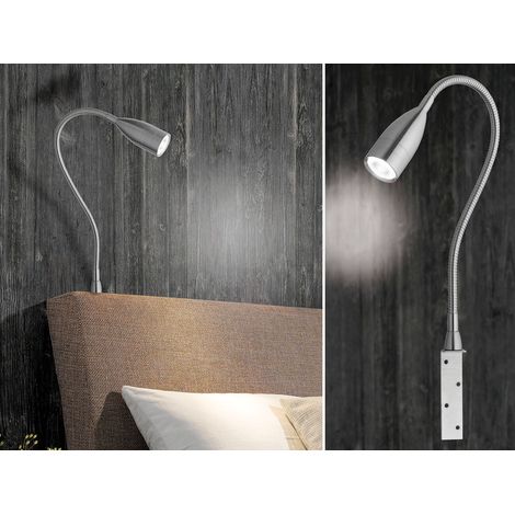 LED Leseleuchte STEN dimmbar, Bettleuchte zum Anschrauben, Breite 4cm (1/5)