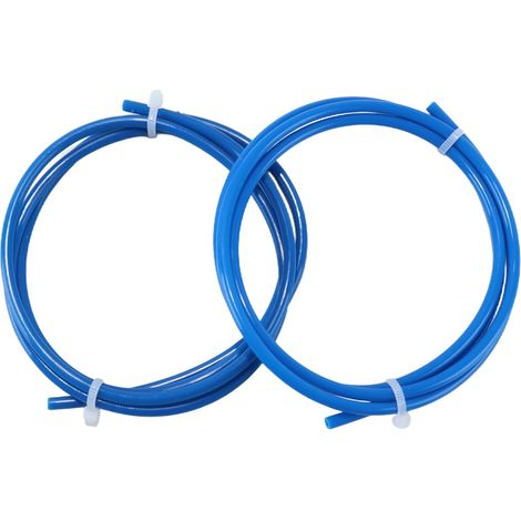 Lot de 2 tuyaux en silicone flexible, 2 mm ID x 4 mm OD, tuyau eau et air bleu 1 m (1/5)