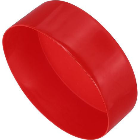 Embout Caoutchouc 150mm Rouge 50mm Hauteur Embouts de Tuyau Ronds en Vinyle, en Plastique, pour Tubes, Clôtures, Poteaux, Meubles, Rampes (1/5)