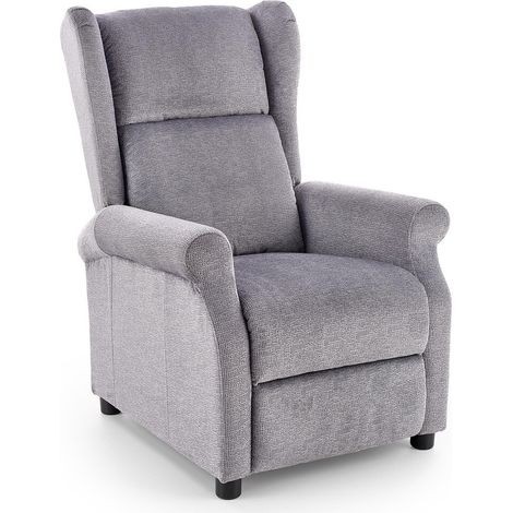 Sillón reclinable Houston 1029, Gris, 107x75x92cm, Tapiz