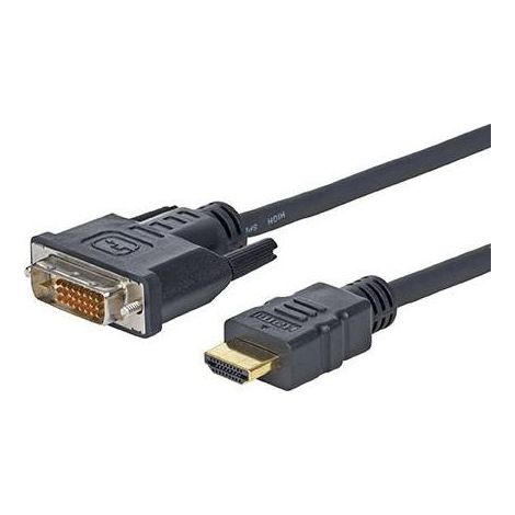 Adaptateur de câble PROHDMIDVI1 1 m HDMI DVI-D Noir