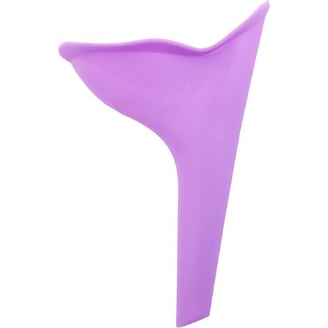 Urinoir portable femme debout urgence TPR violet dispositif miction extérieur camping voyage (1/5)