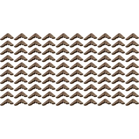 100 coins de protection en bronze pour albums photo vintage, scrapbooking et journaux intimes - lot de 100