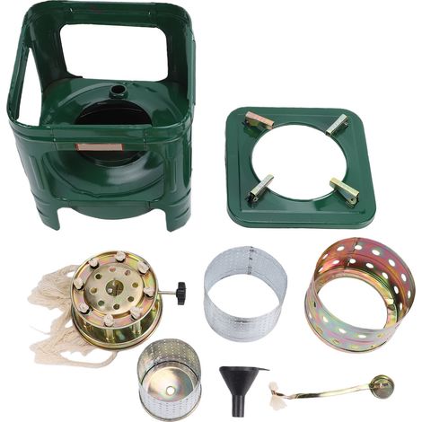 Réchaud à pétrole portable à 8 mèches, petit brûleur de camping pour la cuisine en plein air, le camping, les pique-niques et la randonnée. (1/5)