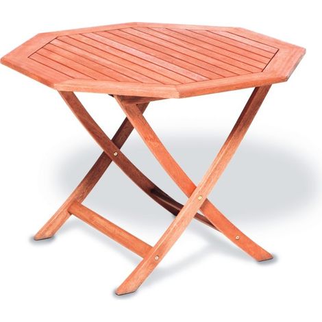 Klapptisch achteckig Ø 110cm Eukalyptus