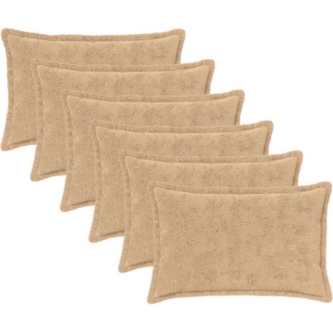 vidaXL Funda de almohada 6 uds. HOUTEN Crema 40 x 60 cm (1/2)