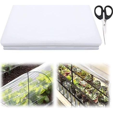 1 Bâche Pour Serre 2x3m, Film Transparent En Polyéthylène, Protection Plantes Vent Et Pluie, Jardinage (1/5)